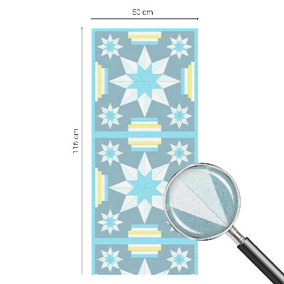 Pellicola adesiva effetto vetrata colorata Motivo a stella