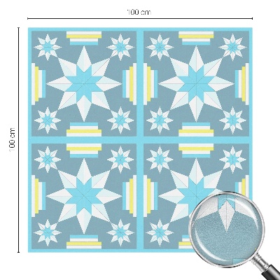 Pellicola adesiva effetto vetrata colorata Motivo a stella