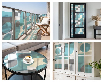 Pellicola per vetri privacy Motivi geometrici