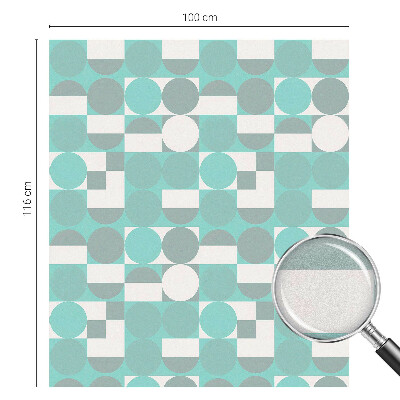 Pellicola per vetri effetto ghiaccio colorato Forme geometriche