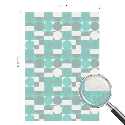 Pellicola per vetri effetto ghiaccio colorato Forme geometriche