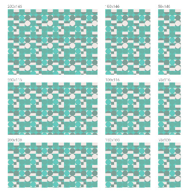 Pellicola per vetri effetto ghiaccio colorato Forme geometriche