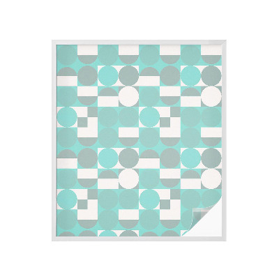 Pellicola per vetri effetto ghiaccio colorato Forme geometriche