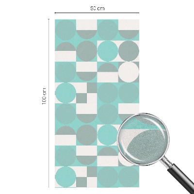 Pellicola per vetri effetto ghiaccio colorato Forme geometriche