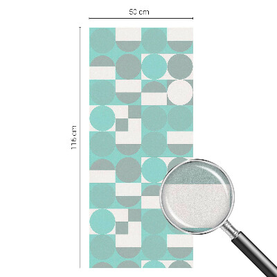 Pellicola per vetri effetto ghiaccio colorato Forme geometriche