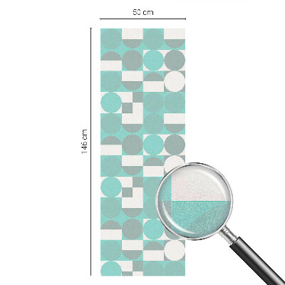Pellicola per vetri effetto ghiaccio colorato Forme geometriche