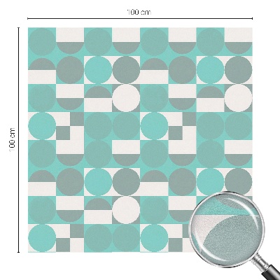 Pellicola per vetri effetto ghiaccio colorato Forme geometriche