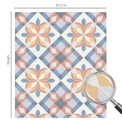 Pellicola per vetri effetto vetrata Simmetria colorata