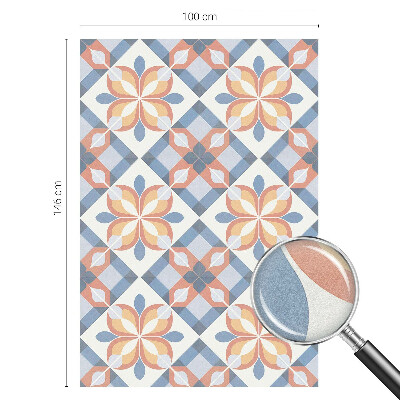 Pellicola per vetri effetto vetrata Simmetria colorata