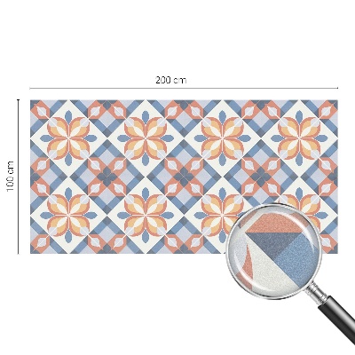 Pellicola per vetri effetto vetrata Simmetria colorata