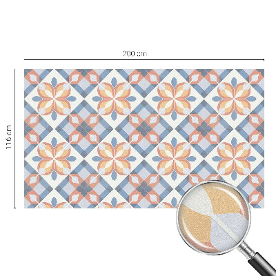 Pellicola per vetri effetto vetrata Simmetria colorata