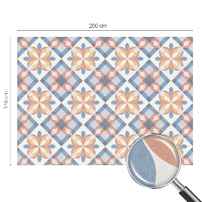 Pellicola per vetri effetto vetrata Simmetria colorata