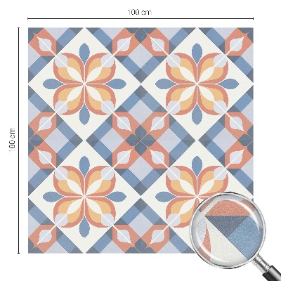 Pellicola per vetri effetto vetrata Simmetria colorata