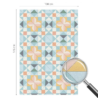 Pellicola adesiva effetto vetrata colorata Geometria colorata