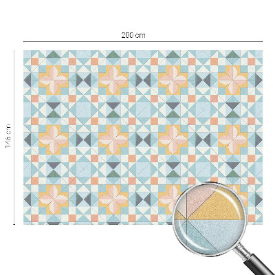 Pellicola adesiva effetto vetrata colorata Geometria colorata