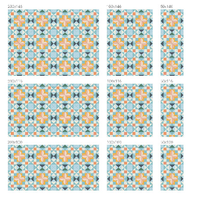 Pellicola adesiva effetto vetrata colorata Geometria colorata