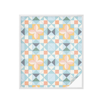 Pellicola adesiva effetto vetrata colorata Geometria colorata