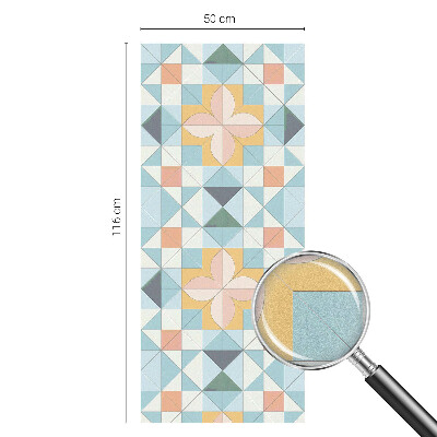 Pellicola adesiva effetto vetrata colorata Geometria colorata