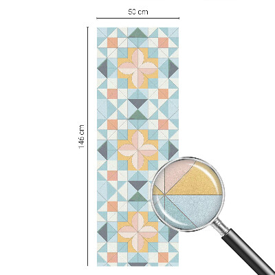 Pellicola adesiva effetto vetrata colorata Geometria colorata