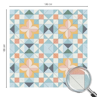 Pellicola adesiva effetto vetrata colorata Geometria colorata