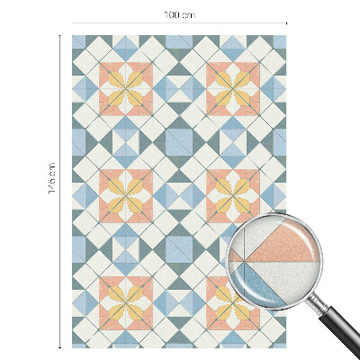 Pellicola per vetri privacy Simmetria colorata