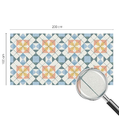 Pellicola per vetri privacy Simmetria colorata