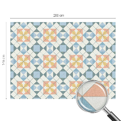 Pellicola per vetri privacy Simmetria colorata