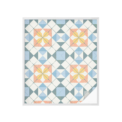 Pellicola per vetri privacy Simmetria colorata