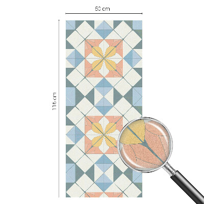 Pellicola per vetri privacy Simmetria colorata