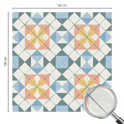 Pellicola per vetri privacy Simmetria colorata