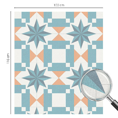 Pellicola per vetri effetto vetrata Stelle blu