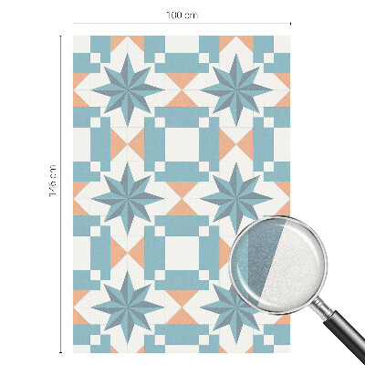 Pellicola per vetri effetto vetrata Stelle blu