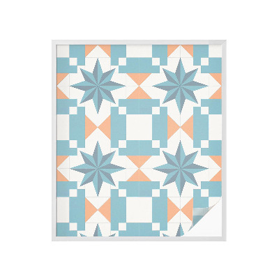 Pellicola per vetri effetto vetrata Stelle blu