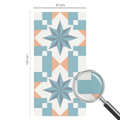 Pellicola per vetri effetto vetrata Stelle blu