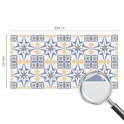 Pellicola per vetri effetto ghiaccio colorato Motivo a stella