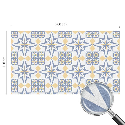 Pellicola per vetri effetto ghiaccio colorato Motivo a stella