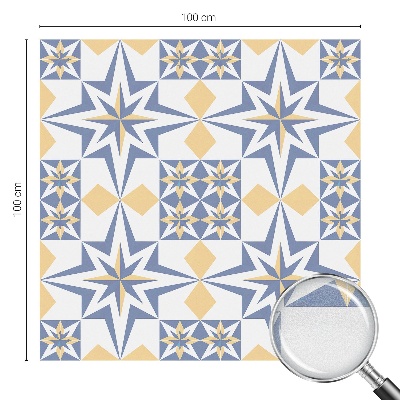 Pellicola per vetri effetto ghiaccio colorato Motivo a stella