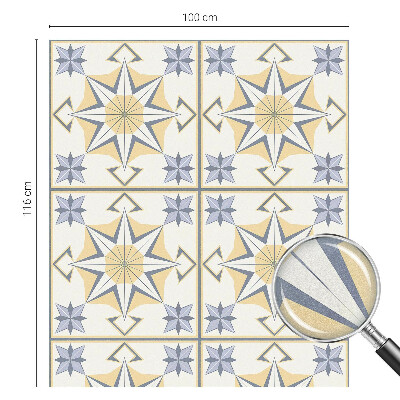 Pellicola per vetri effetto vetrata Stelle geometriche