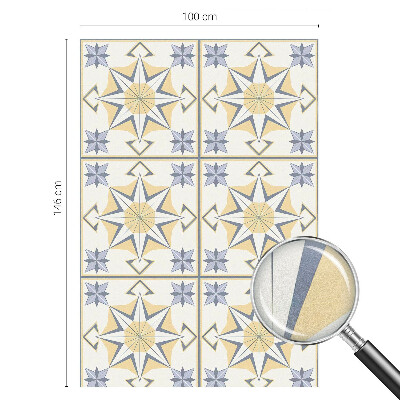 Pellicola per vetri effetto vetrata Stelle geometriche