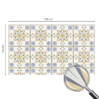 Pellicola per vetri effetto vetrata Stelle geometriche