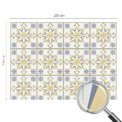 Pellicola per vetri effetto vetrata Stelle geometriche