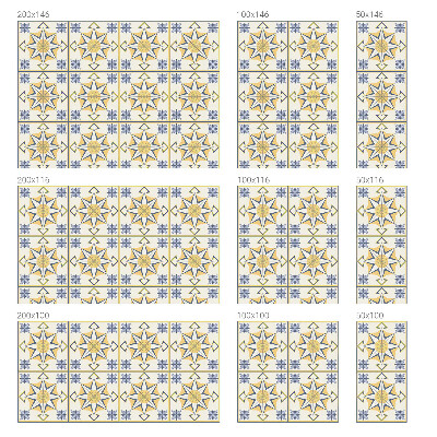 Pellicola per vetri effetto vetrata Stelle geometriche
