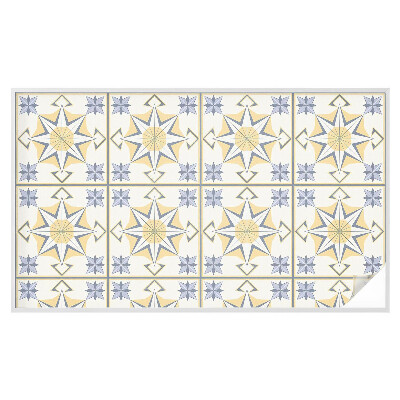 Pellicola per vetri effetto vetrata Stelle geometriche