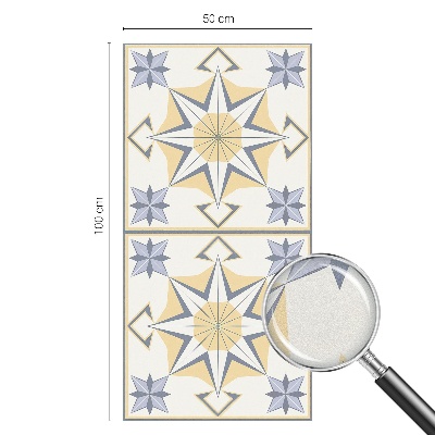 Pellicola per vetri effetto vetrata Stelle geometriche