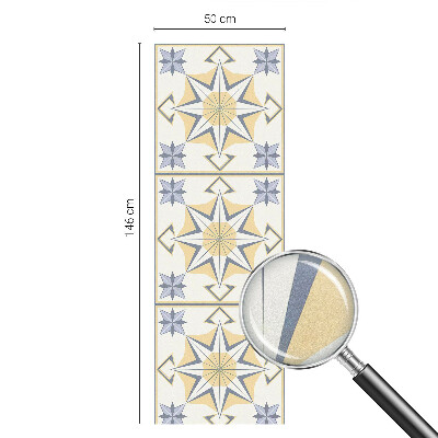 Pellicola per vetri effetto vetrata Stelle geometriche