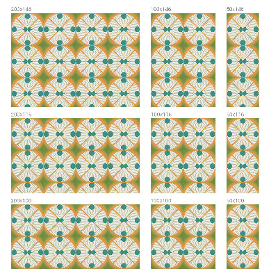 Pellicola per vetri privacy Armonia geometrica