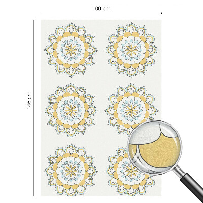 Pellicola per vetri privacy Mandala colorati