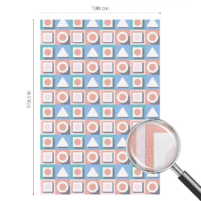 Pellicola per vetri effetto ghiaccio colorato Motivi geometrici