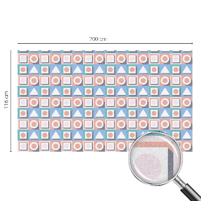 Pellicola per vetri effetto ghiaccio colorato Motivi geometrici