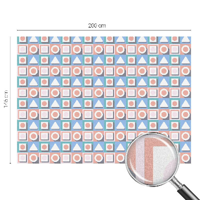 Pellicola per vetri effetto ghiaccio colorato Motivi geometrici